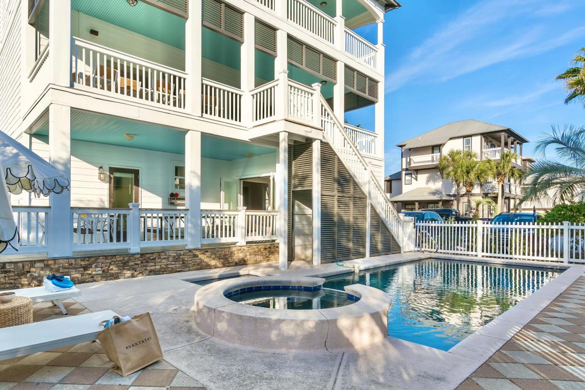 Fin By Avantstay 9 Bedroom Destin Oasis With Pool Spa Walk To Beach Rosemary Beach Exterior photo
